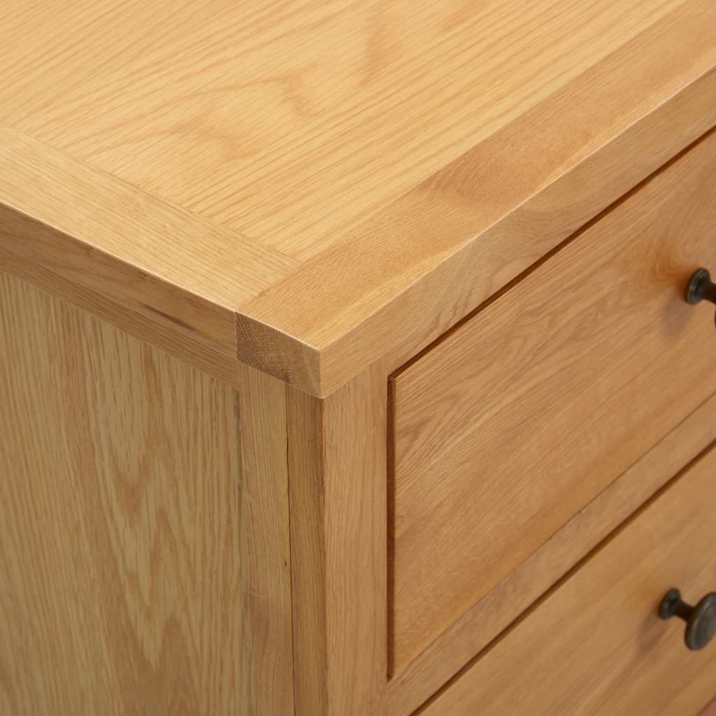 Commode 105X33,5X73 Cm Bois De Chêne Massif