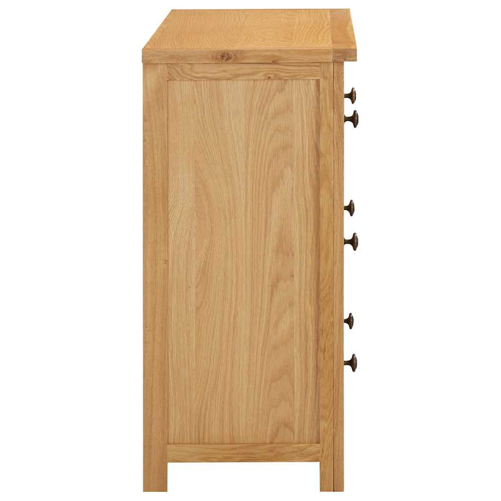 Commode 80X35X75 Cm Bois De Chêne Massif
