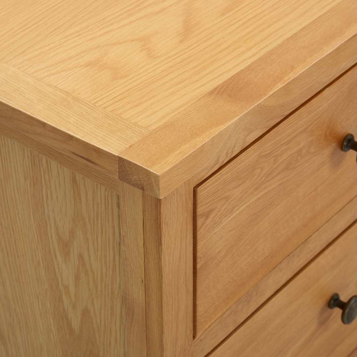Commode 80X35X75 Cm Bois De Chêne Massif