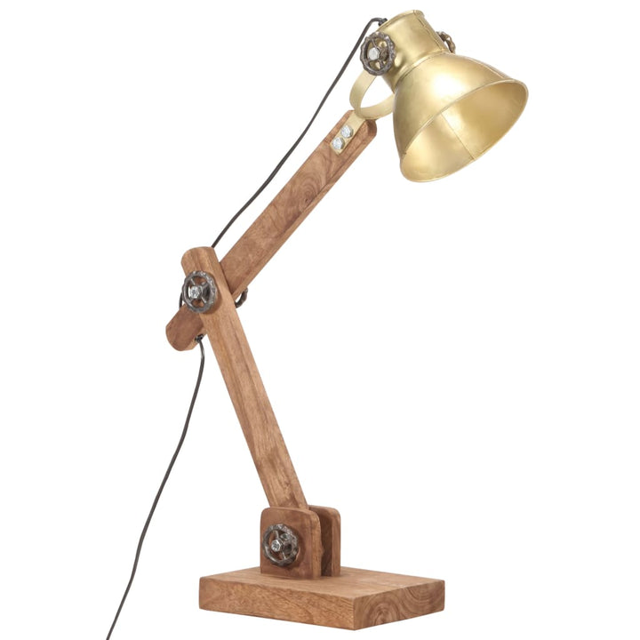 Lampe De Bureau Industrielle Laiton Rond 58X18X90 Cm E27 Crème