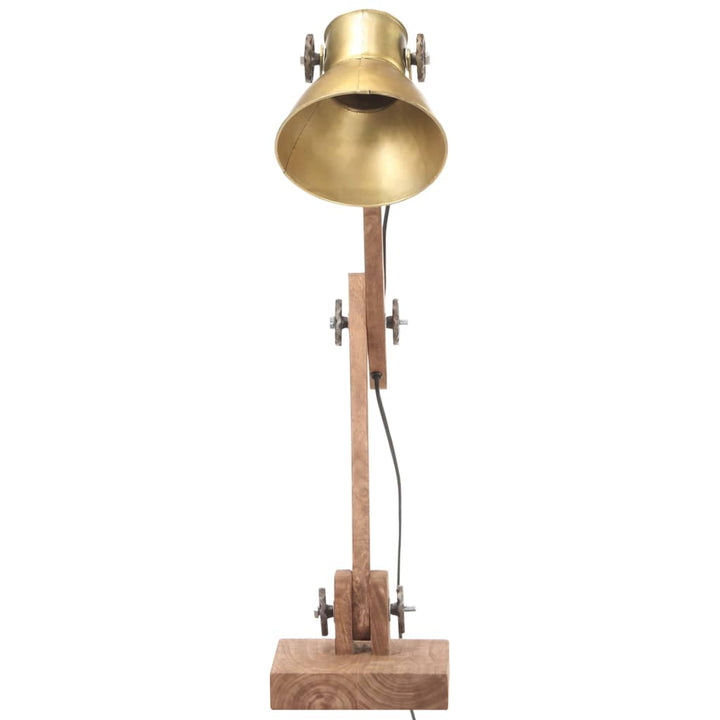 Lampe De Bureau Industrielle Laiton Rond 58X18X90 Cm E27 Crème