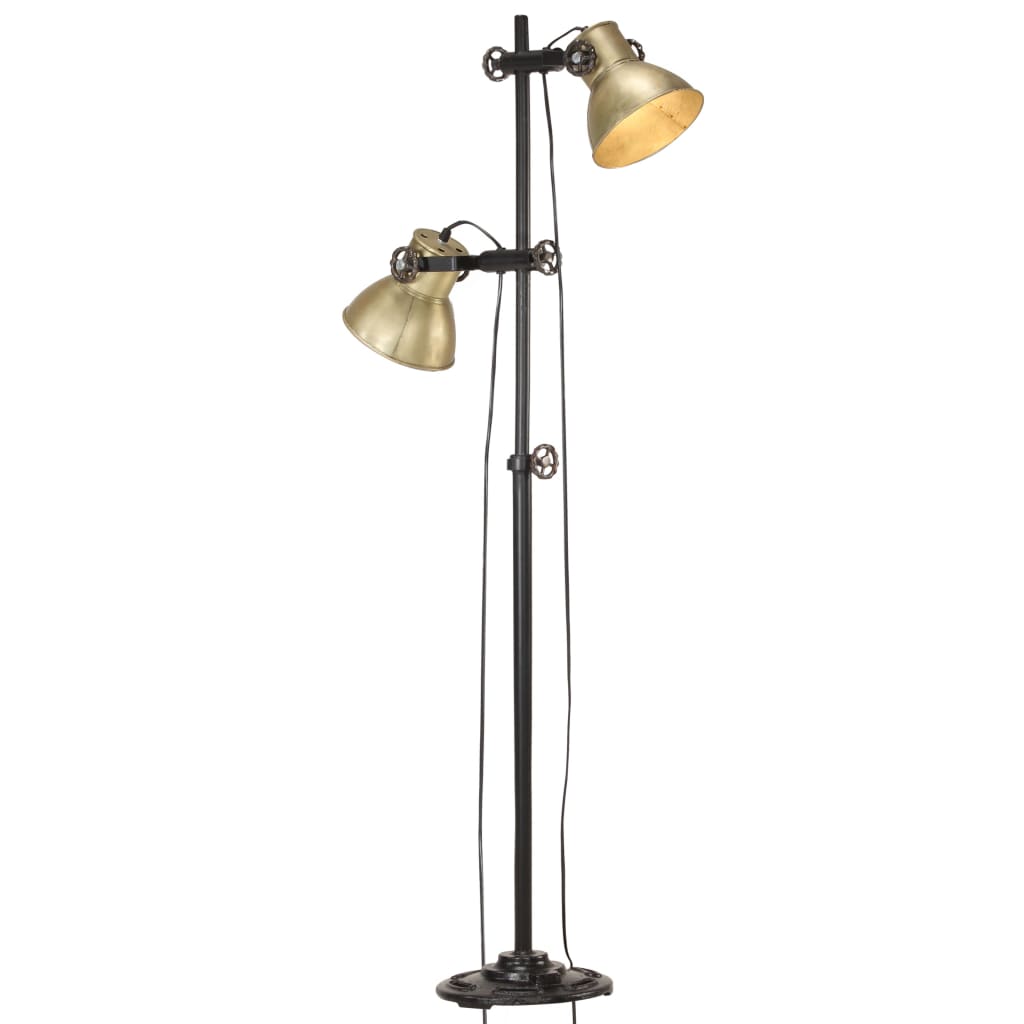 Lampadaire Avec 2 Abat-Jour E27 Fonte
