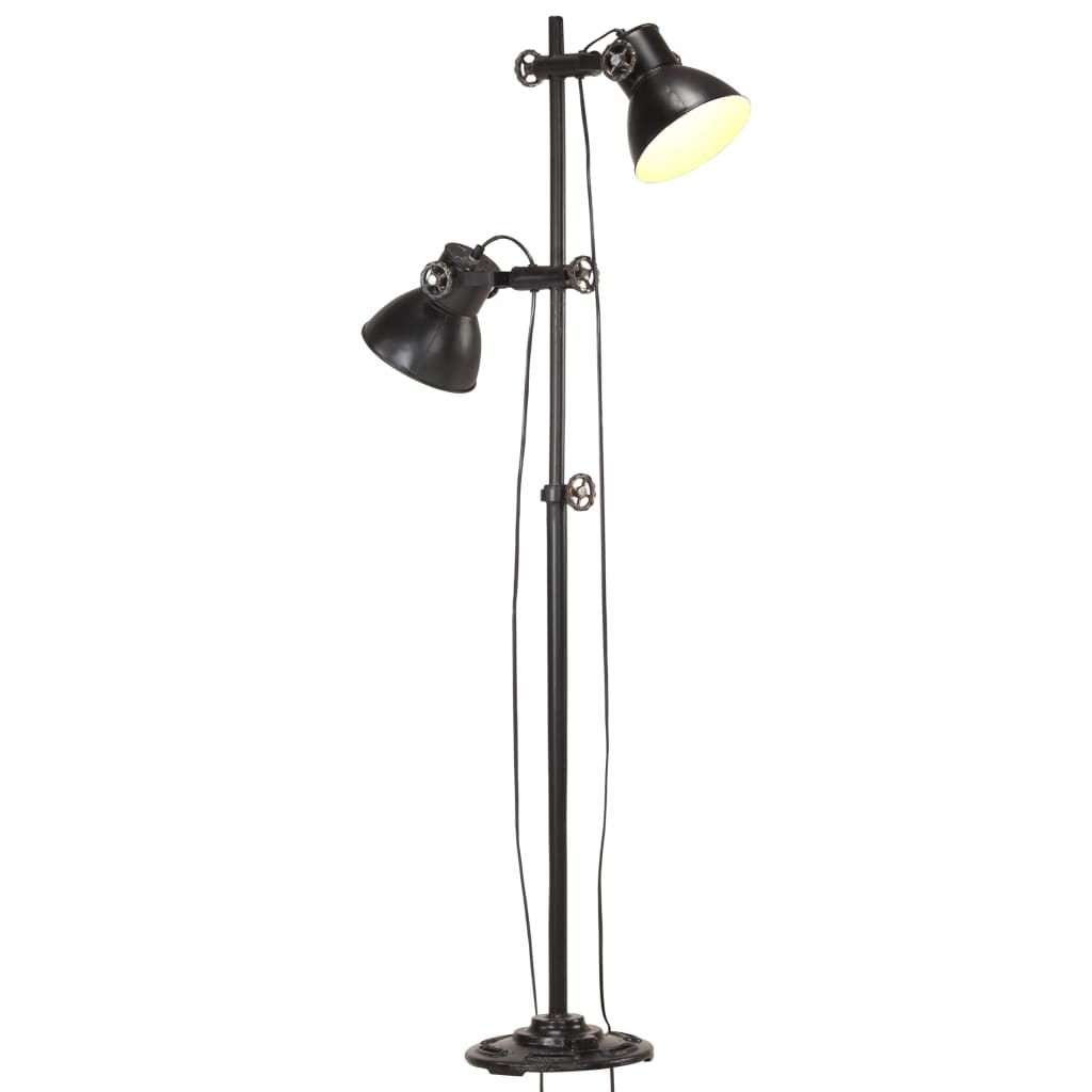 Lampadaire Avec 2 Abat-Jour E27 Fonte