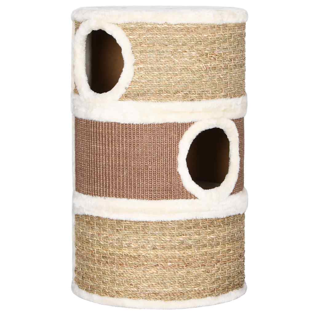 Tonneau À Gratter Pour Chats 60 Cm Herbiers Marins