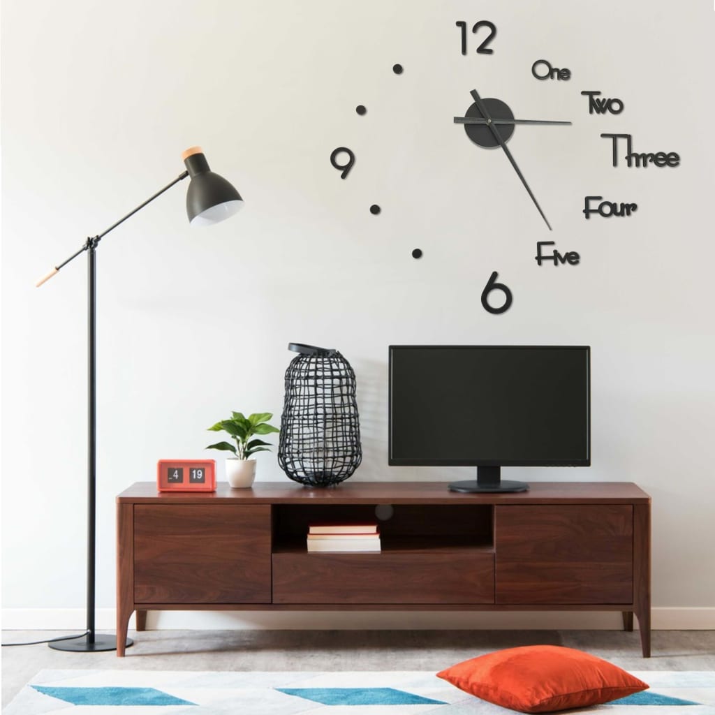 Horloge Murale 3D Design Moderne 100 Cm Xxl