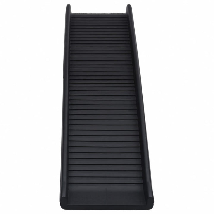 Rampe De Voiture Pliable Pour Chiens Noir 155,5X40X15,5 Cm