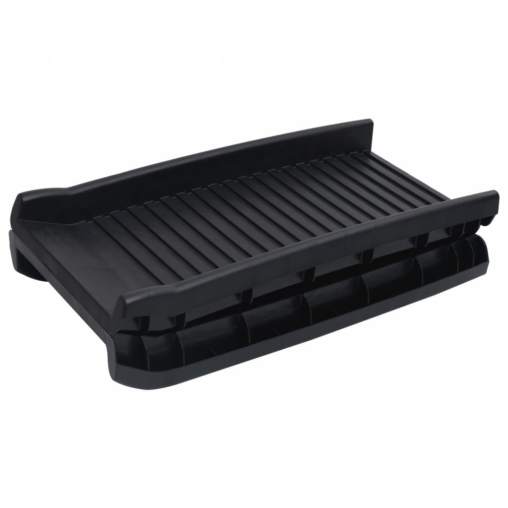 Rampe De Voiture Pliable Pour Chiens Noir 155,5X40X15,5 Cm