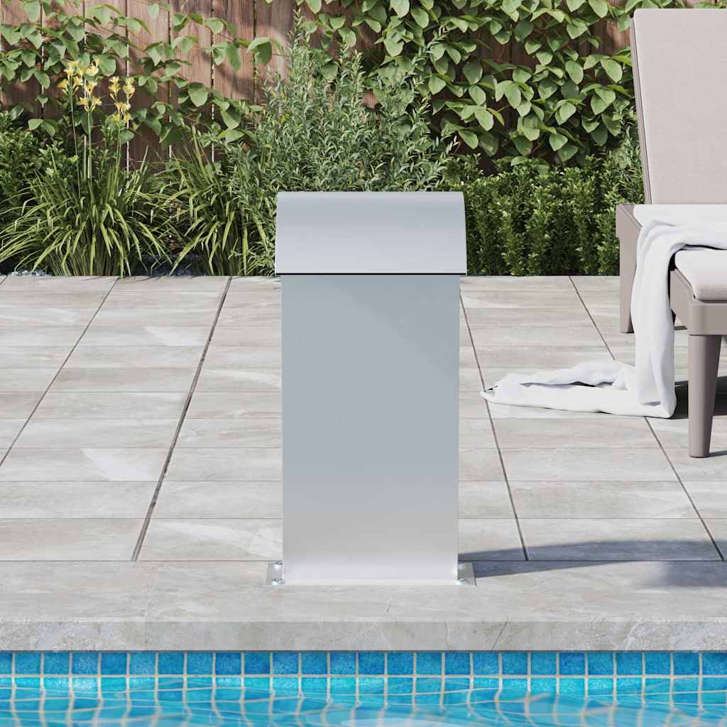 Fontaine De Piscine 50X30X60 Cm Acier Inoxydable Orange Et Marron