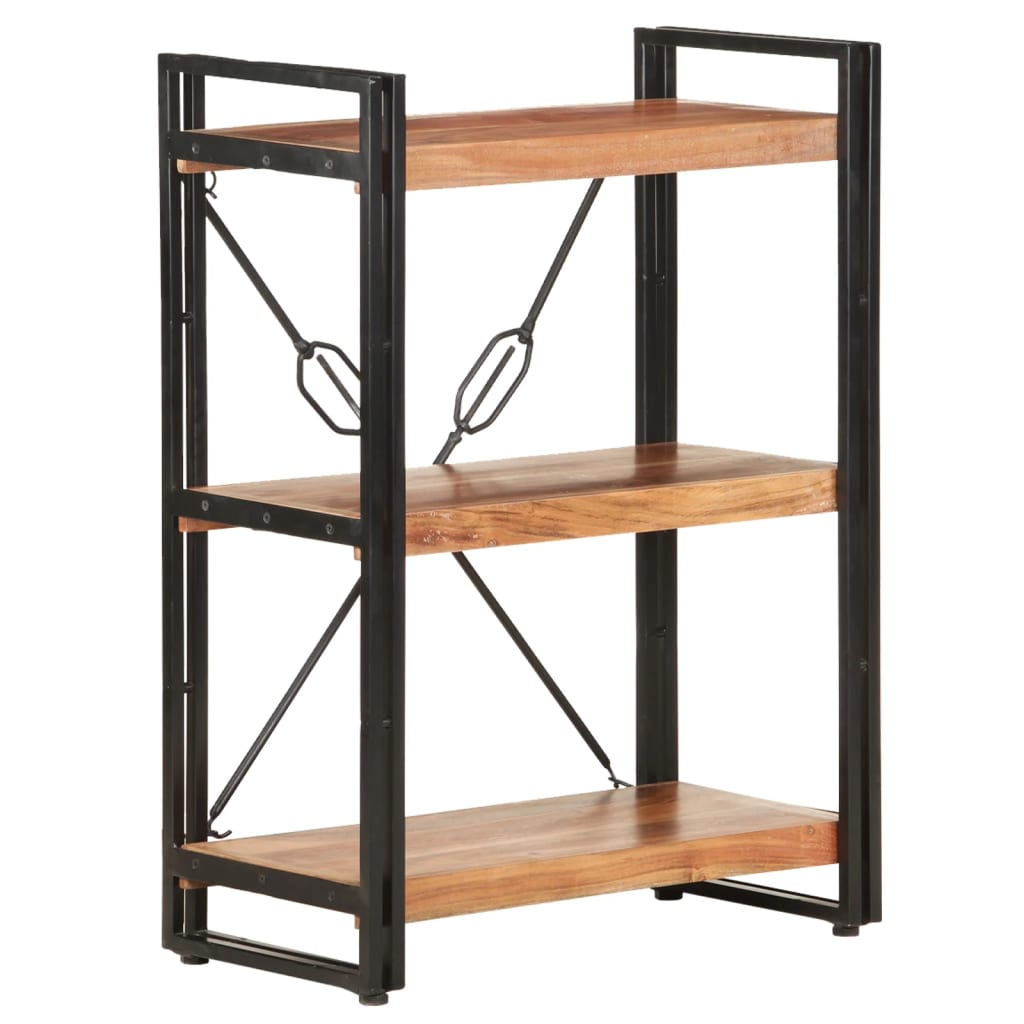 Bibliothèque 5 Niveaux 90X30X Bois Solide De Récupération Marron