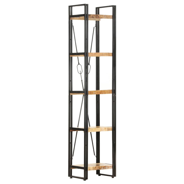 Bibliothèque 5 Niveaux 90X30X Bois Solide De Récupération Marron