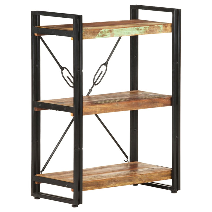 Bibliothèque 5 Niveaux 90X30X Bois Solide De Récupération Marron