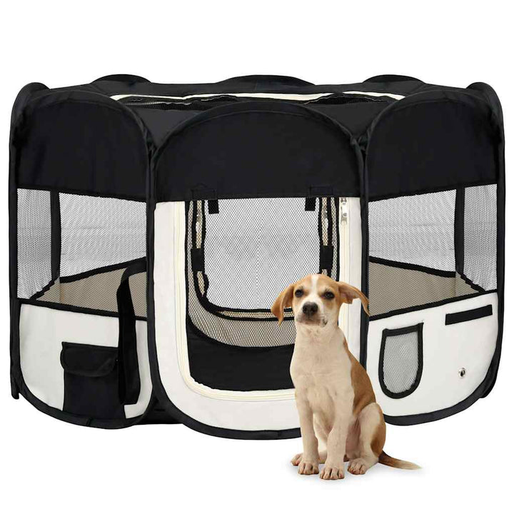 Parc Pour Chiens Pliable Avec Sac De Transport