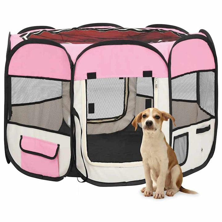 Parc Pour Chiens Pliable Avec Sac De Transport