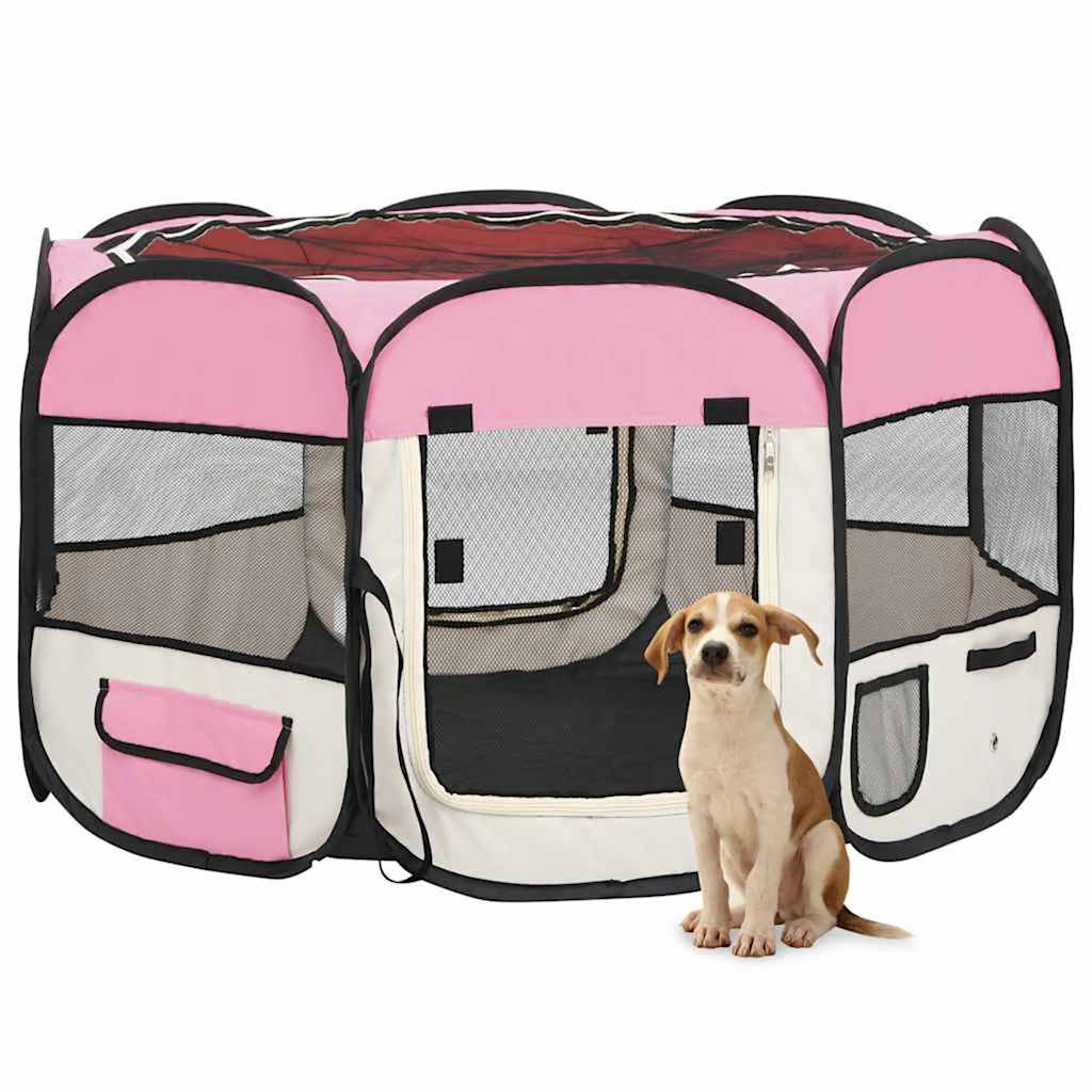 Parc Pour Chiens Pliable Avec Sac De Transport
