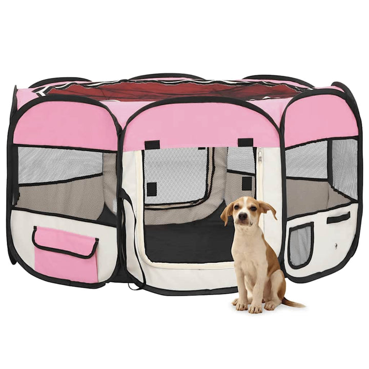 Parc Pour Chiens Pliable Avec Sac De Transport