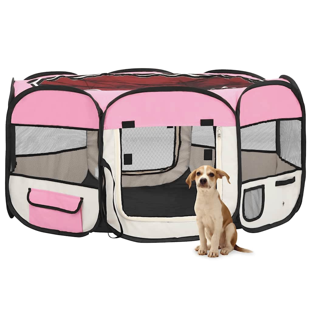 Parc Pour Chiens Pliable Avec Sac De Transport