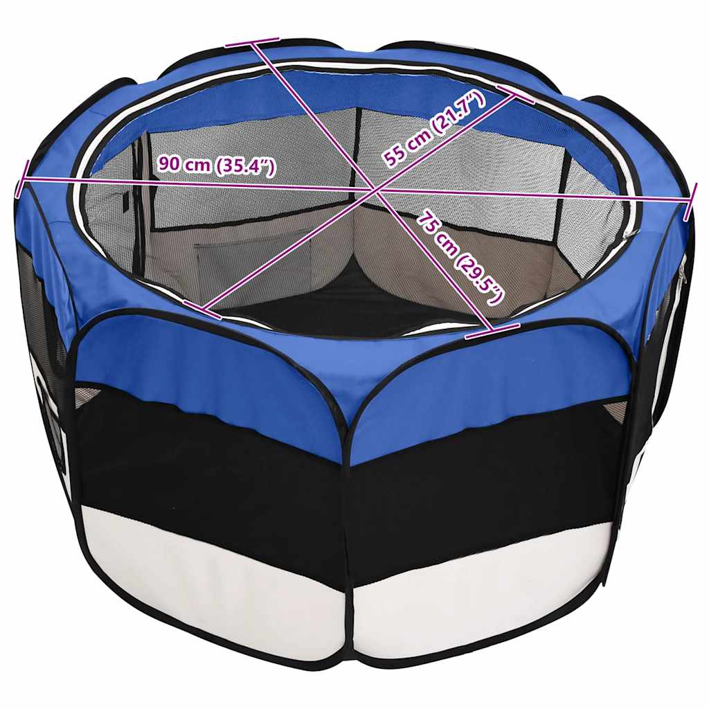 Parc Pour Chiens Pliable Avec Sac De Transport