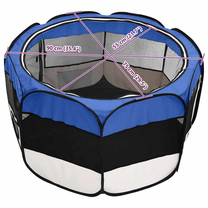 Parc Pour Chiens Pliable Avec Sac De Transport