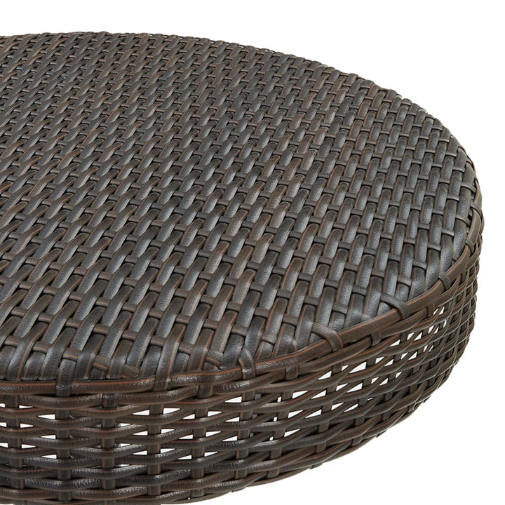 Ensemble De Bar De Jardin 3Pcs Coussins Résine Tressée
