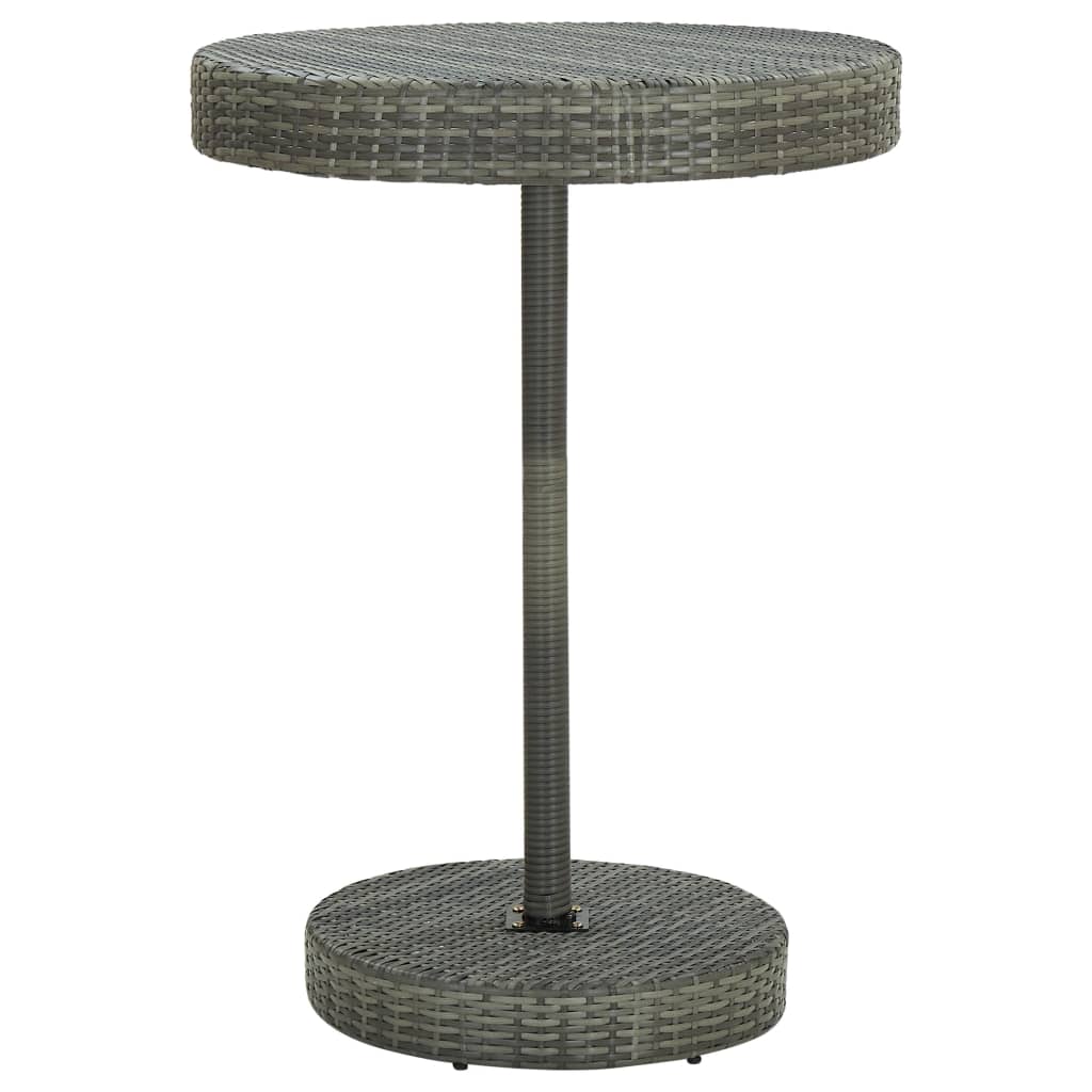Ensemble De Bar De Jardin 5 Pcs Résine Tressée