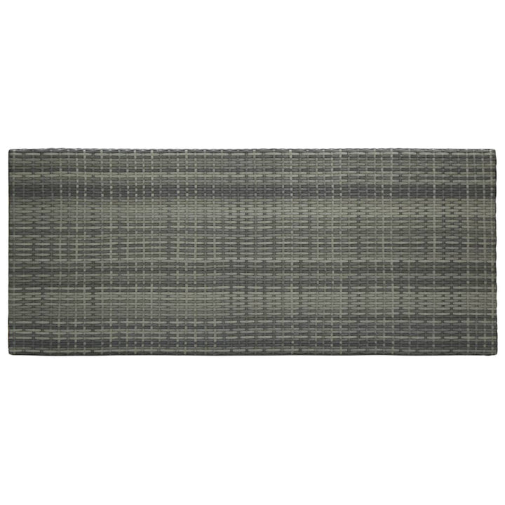 Ensemble De Bar De Jardin 9 Pcs Et Coussins Résine Tressée Gris