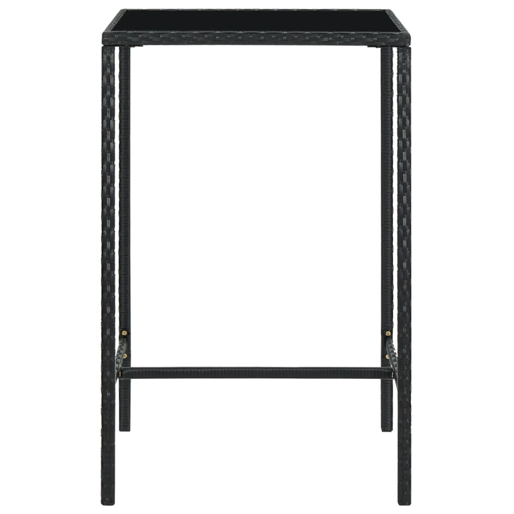 Ensemble De Bar De Jardin 5 Pcs Et Coussins Résine Tressée