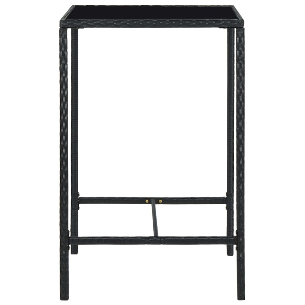 Ensemble De Bar De Jardin 5 Pcs Et Coussins Résine Tressée
