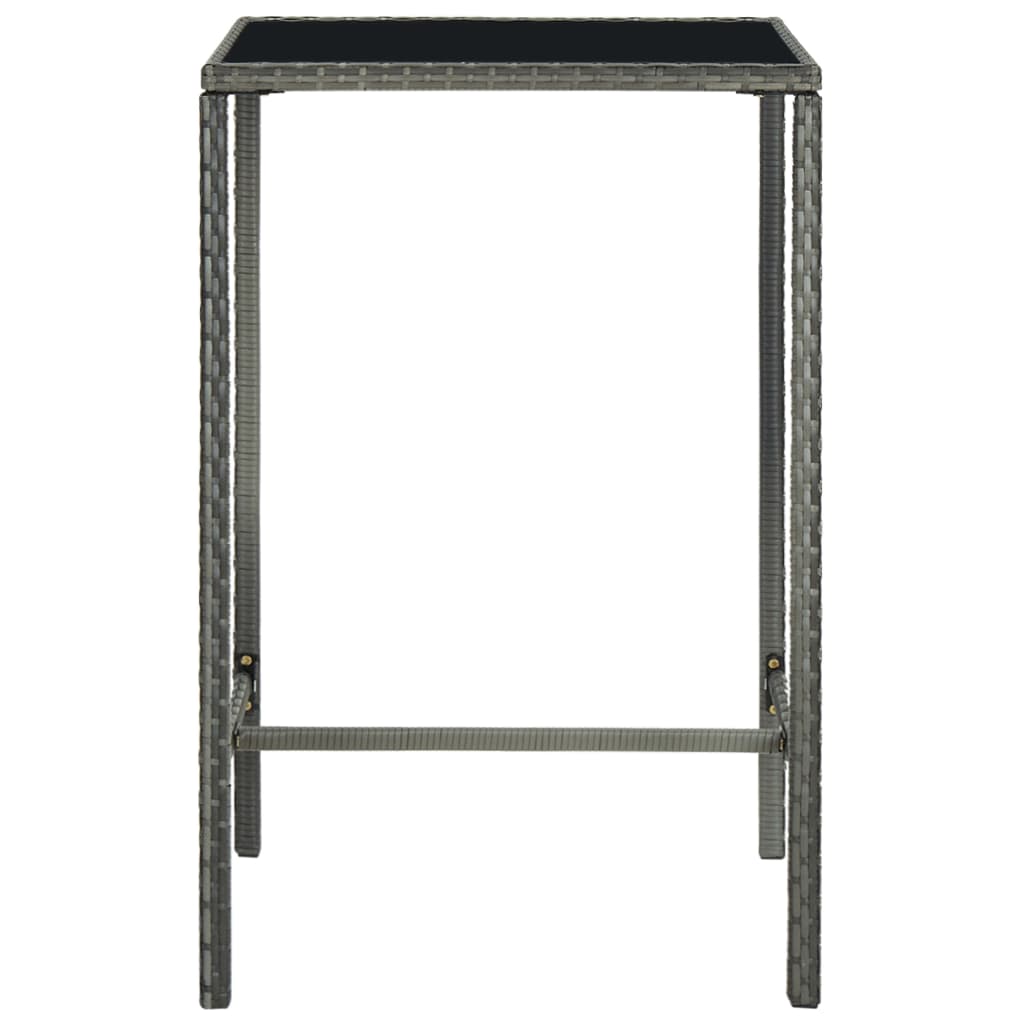 Ensemble De Bar De Jardin 5 Pcs Et Coussins Résine Tressée