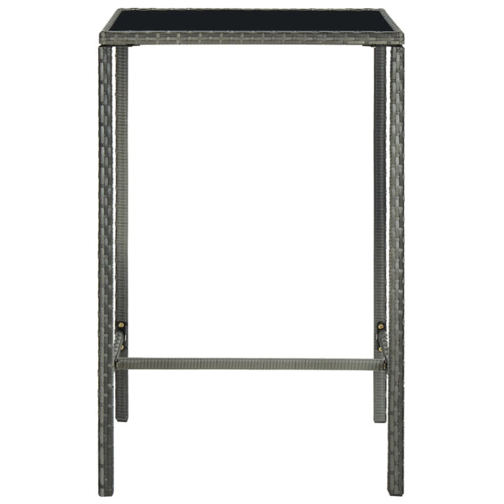 Ensemble De Bar De Jardin 5 Pcs Et Coussins Résine Tressée