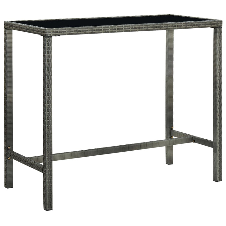 Ensemble De Bar De Jardin 7 Pcs Et Coussins Résine Tressée
