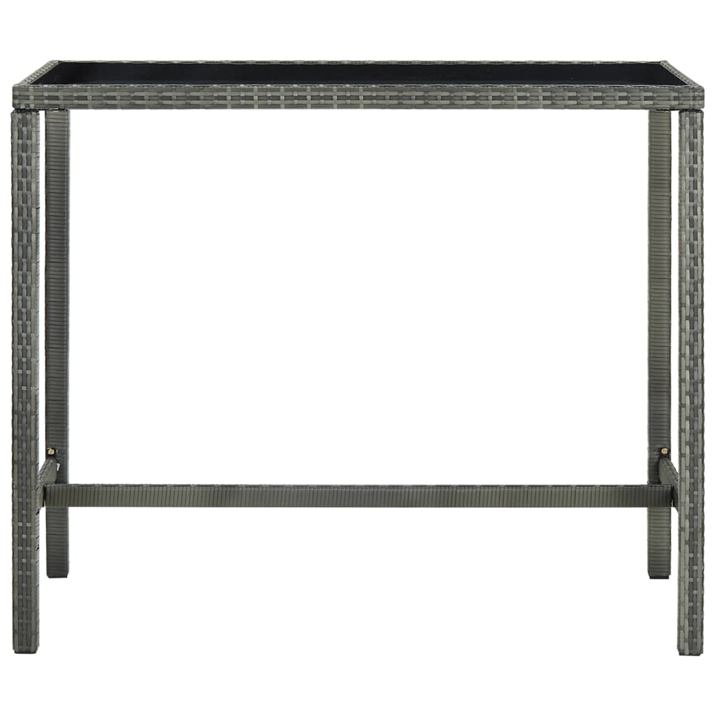 Ensemble De Bar De Jardin 7 Pcs Et Coussins Résine Tressée