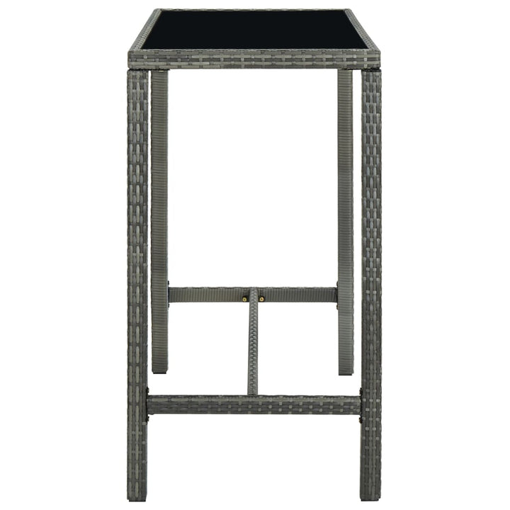 Ensemble De Bar De Jardin 7 Pcs Et Coussins Résine Tressée