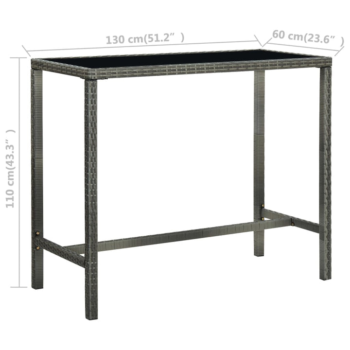 Ensemble De Bar De Jardin 7 Pcs Et Coussins Résine Tressée