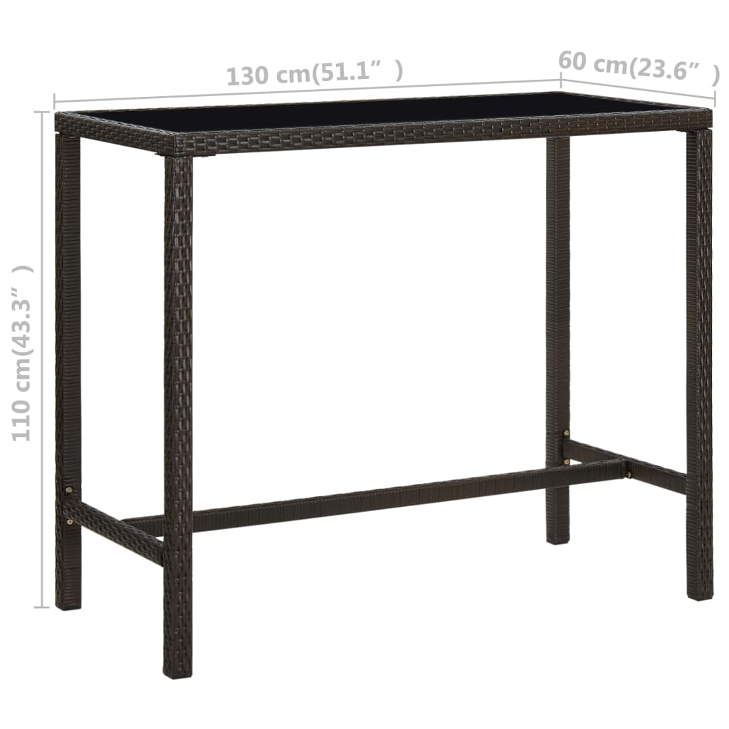 Ensemble De Bar De Jardin 9 Pcs Coussins Résine Tressée