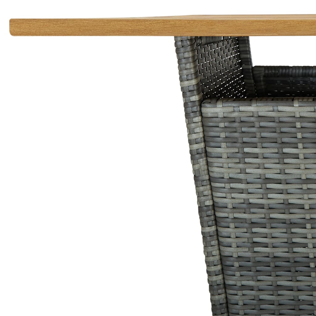 Ensemble De Bar De Jardin 9 Pcs Et Coussins Résine Tressée