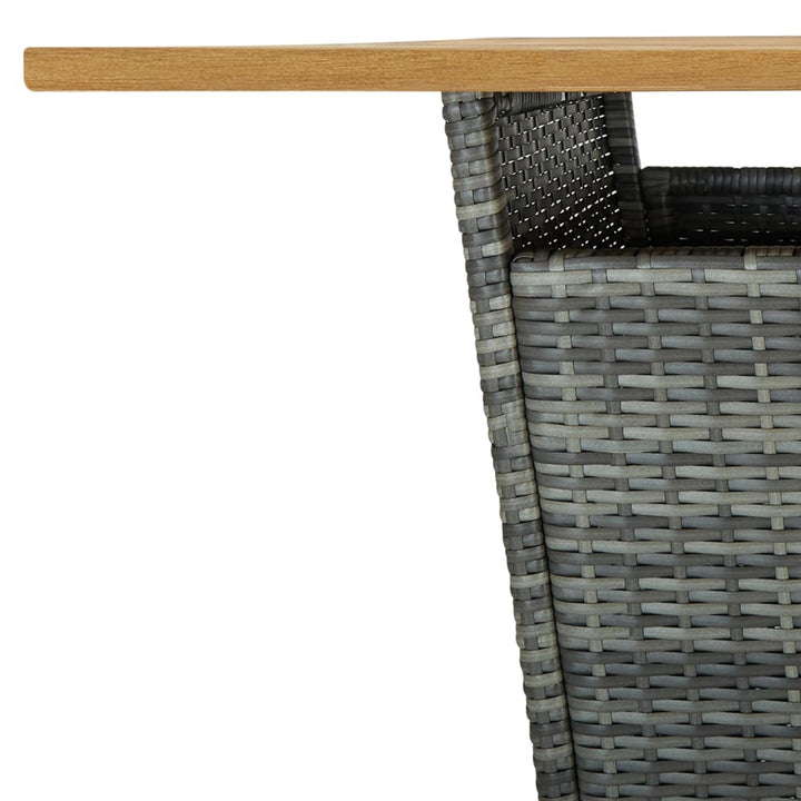 Ensemble De Bar De Jardin 9 Pcs Et Coussins Résine Tressée