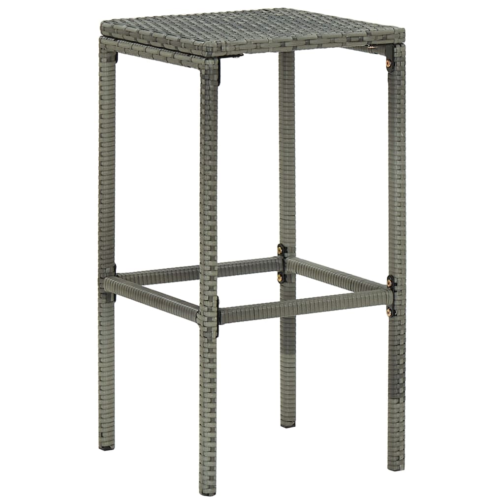 Ensemble De Bar De Jardin 9 Pcs Et Coussins Résine Tressée