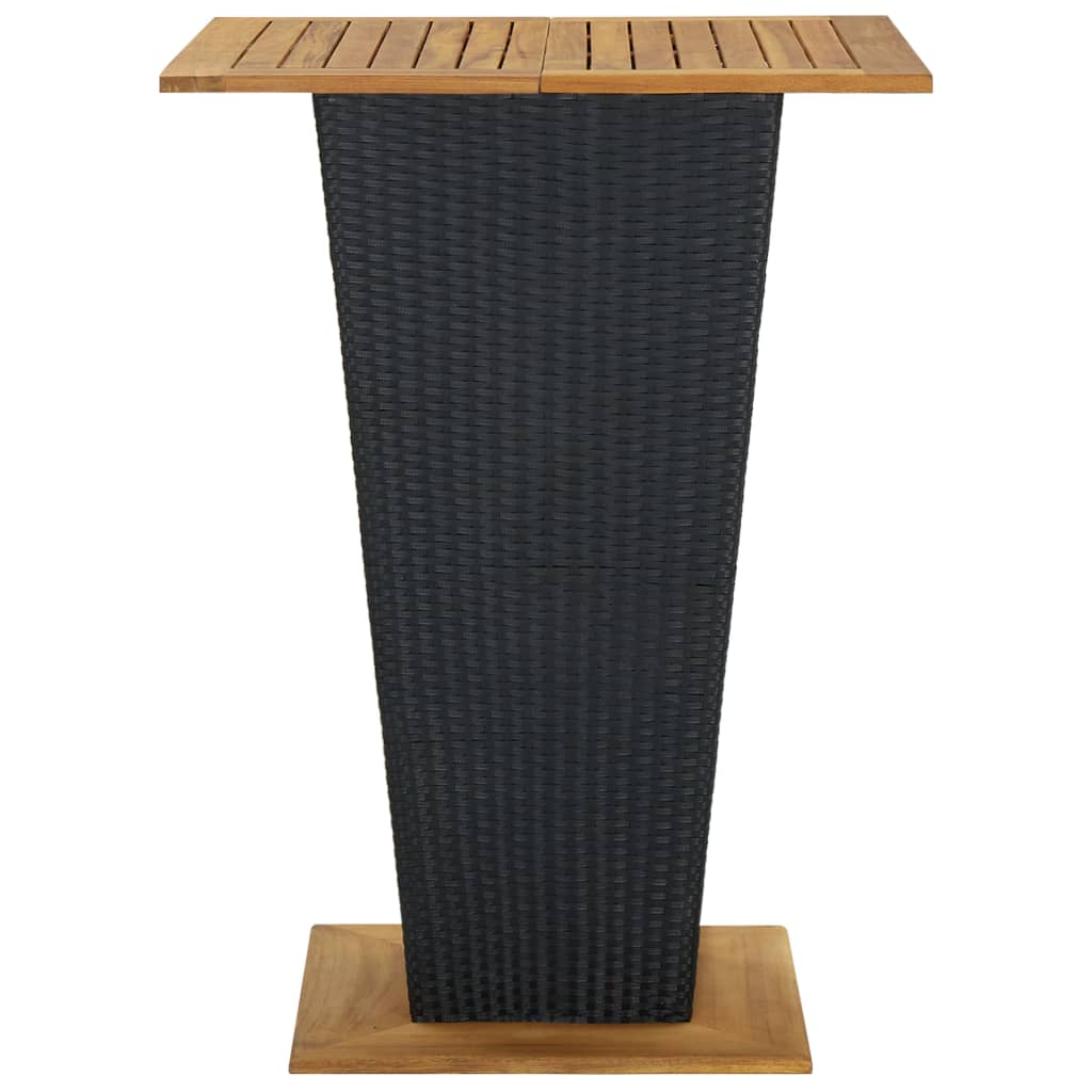 Ensemble De Bar De Jardin 5 Pcs Et Coussins Résine Tressée