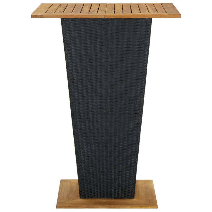 Ensemble De Bar De Jardin 5 Pcs Et Coussins Résine Tressée