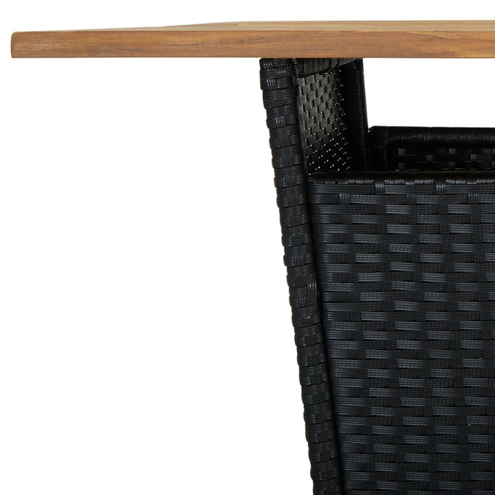 Ensemble De Bar De Jardin 5 Pcs Et Coussins Résine Tressée
