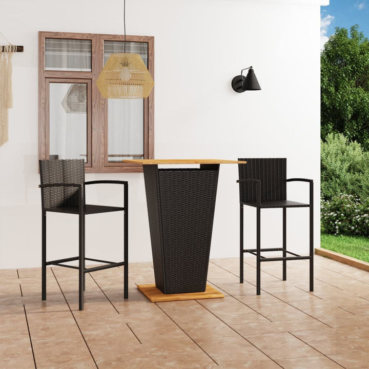 Ensemble De Bar De Jardin 5 Pcs