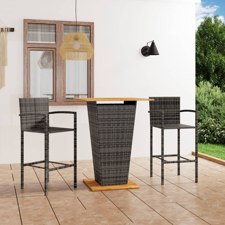 Ensemble De Bar De Jardin 5 Pcs