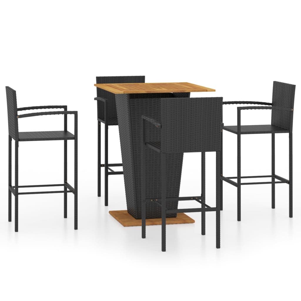 Ensemble De Bar De Jardin 5 Pcs