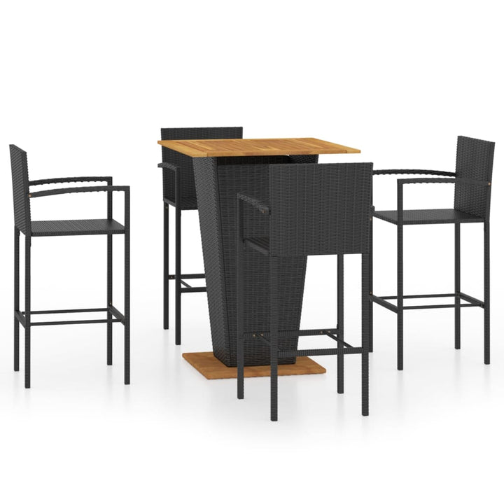 Ensemble De Bar De Jardin 5 Pcs