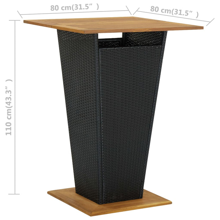 Ensemble De Bar De Jardin 5 Pcs