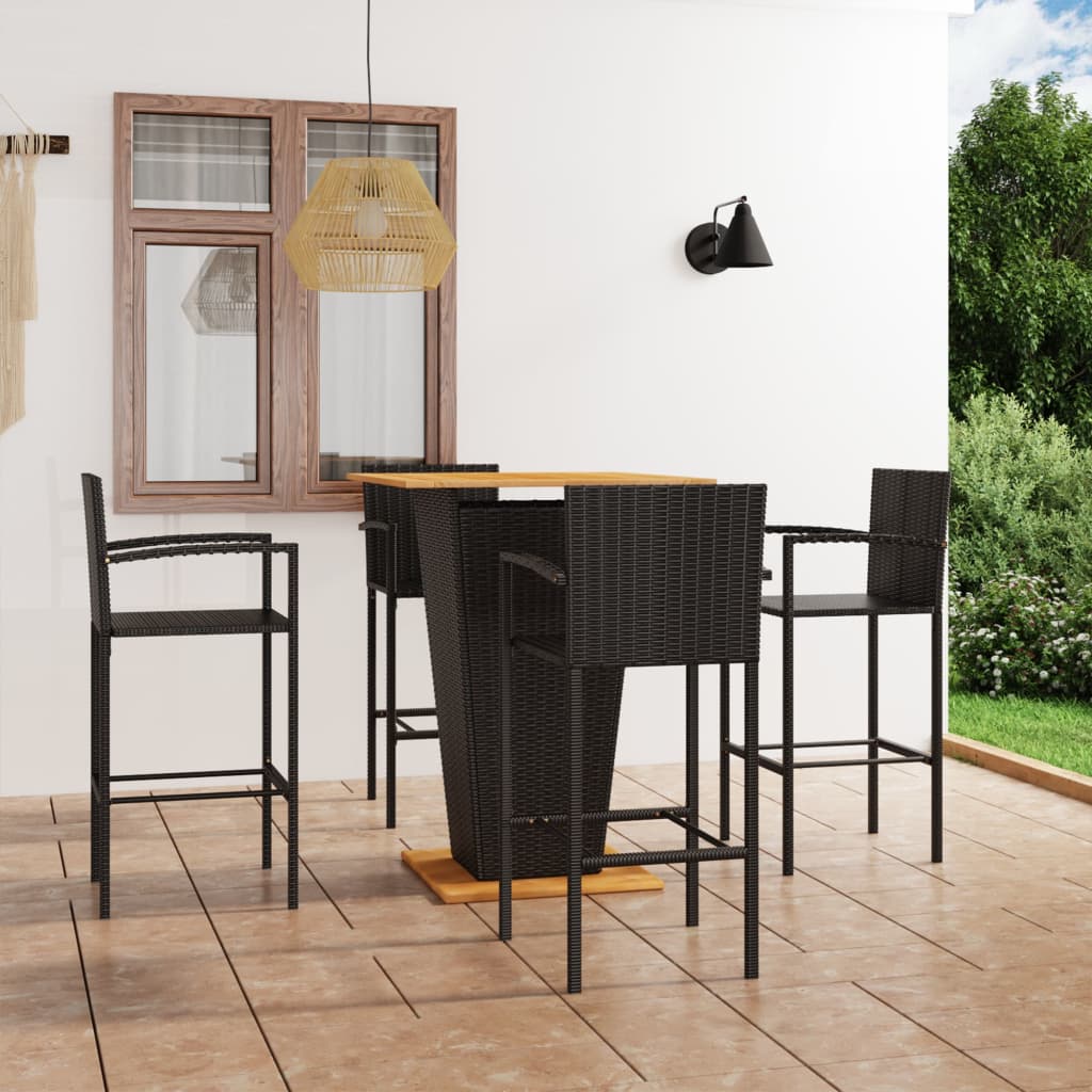 Ensemble De Bar De Jardin 5 Pcs