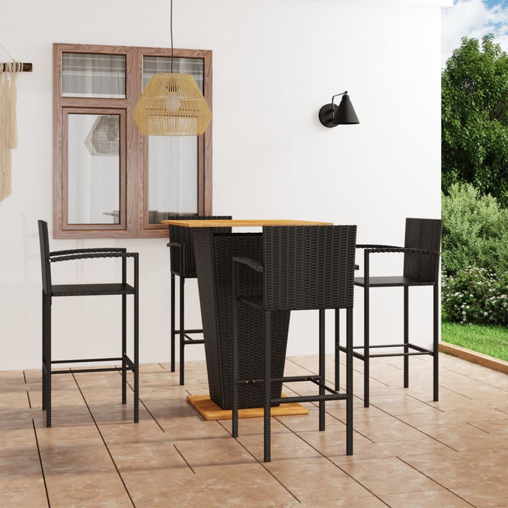 Ensemble De Bar De Jardin 5 Pcs
