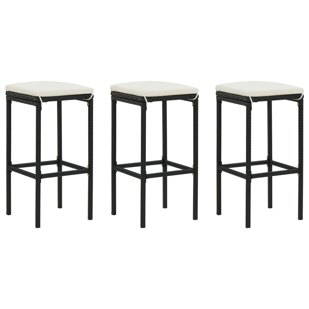 Ensemble De Bar De Jardin Avec Coussins 4 Pcs