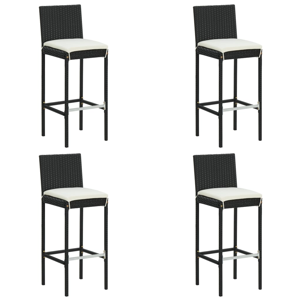 Ensemble De Bar De Jardin Avec Coussins 5 Pcs