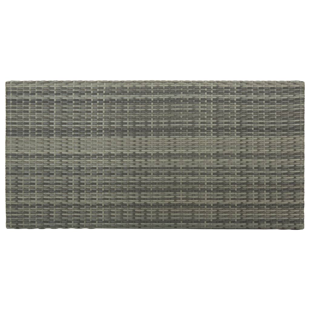 Ensemble De Bar De Jardin 5 Pcs Et Coussins Résine Tressée